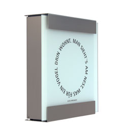 keilbach design Briefkasten glasnost.glass.nest