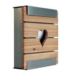 keilbach design Briefkasten glasnost.wood.heart